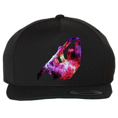 Galaxy Sloth Nebula Wool Snapback Cap