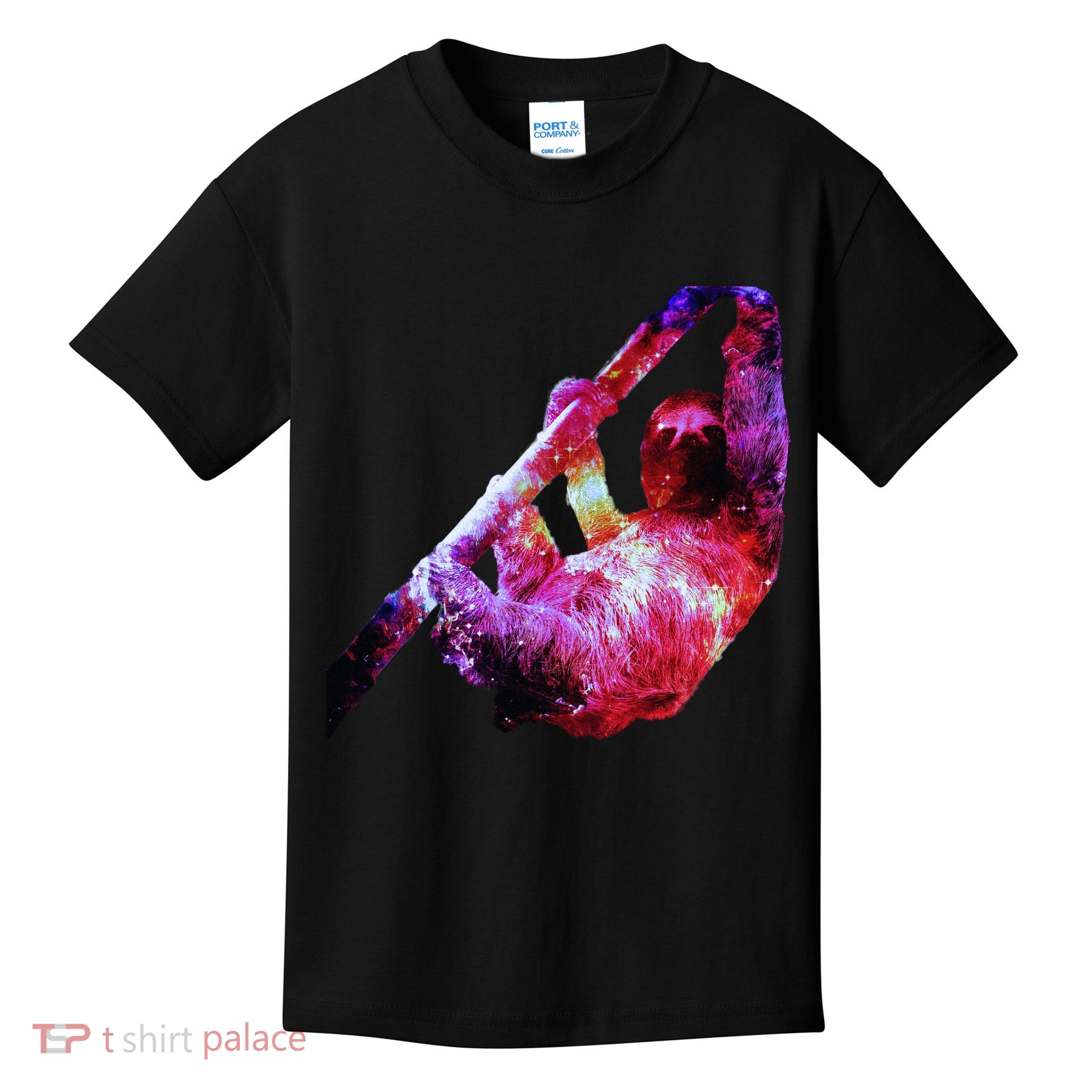 Galaxy Sloth Nebula Kids T-Shirt