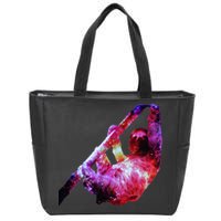 Galaxy Sloth Nebula Zip Tote Bag