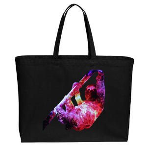 Galaxy Sloth Nebula Cotton Canvas Jumbo Tote