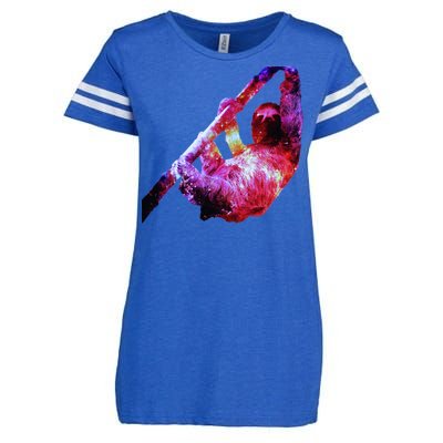 Galaxy Sloth Nebula Enza Ladies Jersey Football T-Shirt