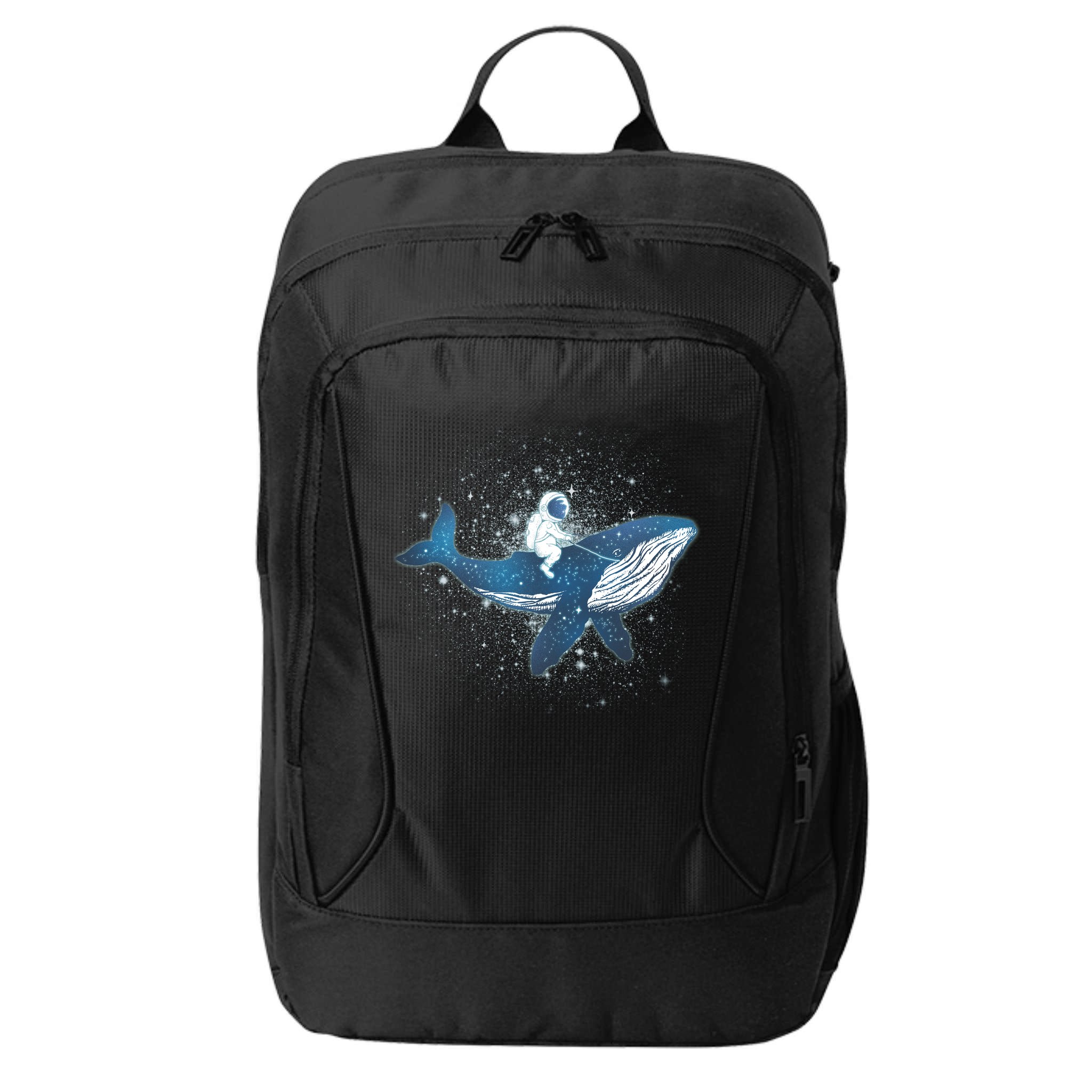 Galaxy Space Astronaut Whale City Backpack