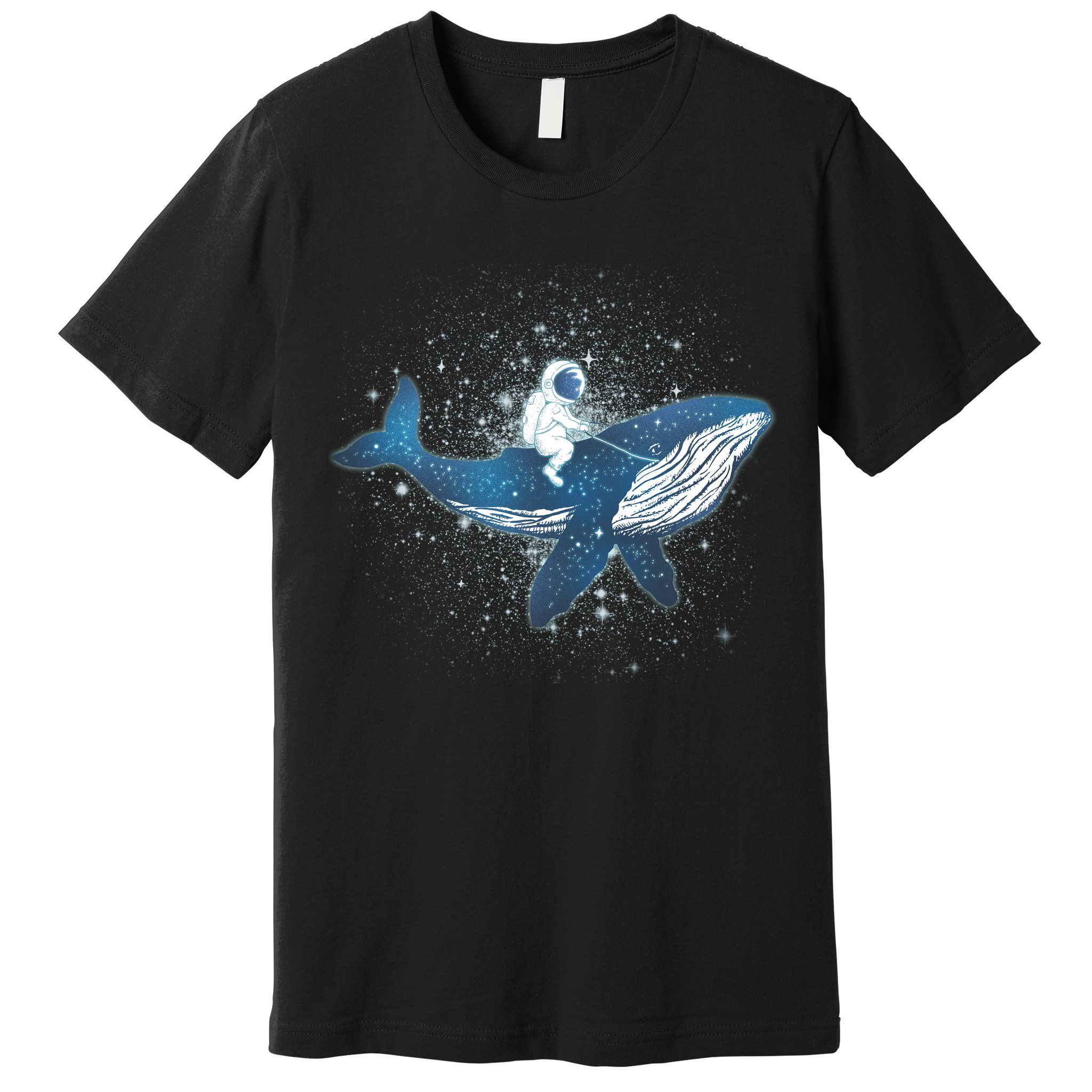 Galaxy Space Astronaut Whale Premium T-Shirt