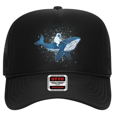 Galaxy Space Astronaut Whale Trucker Hat
