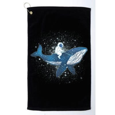 Galaxy Space Astronaut Whale Golf Towel