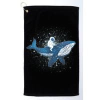 Galaxy Space Astronaut Whale Golf Towel