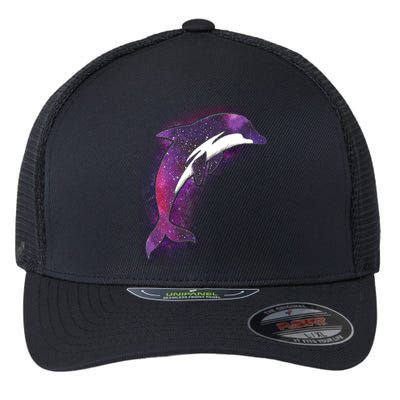 Galaxy Stars Dolphin Flexfit Unipanel Trucker Cap