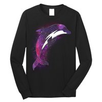 Galaxy Stars Dolphin Long Sleeve Shirt