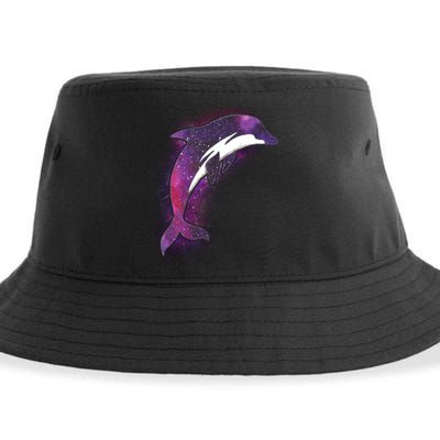 Galaxy Stars Dolphin Sustainable Bucket Hat