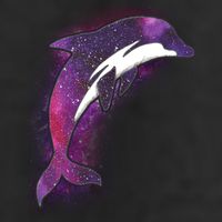 Galaxy Stars Dolphin Adult Drive Performance Visor