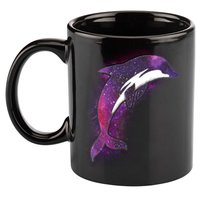 Galaxy Stars Dolphin 11oz C Handle Ceramic Mug
