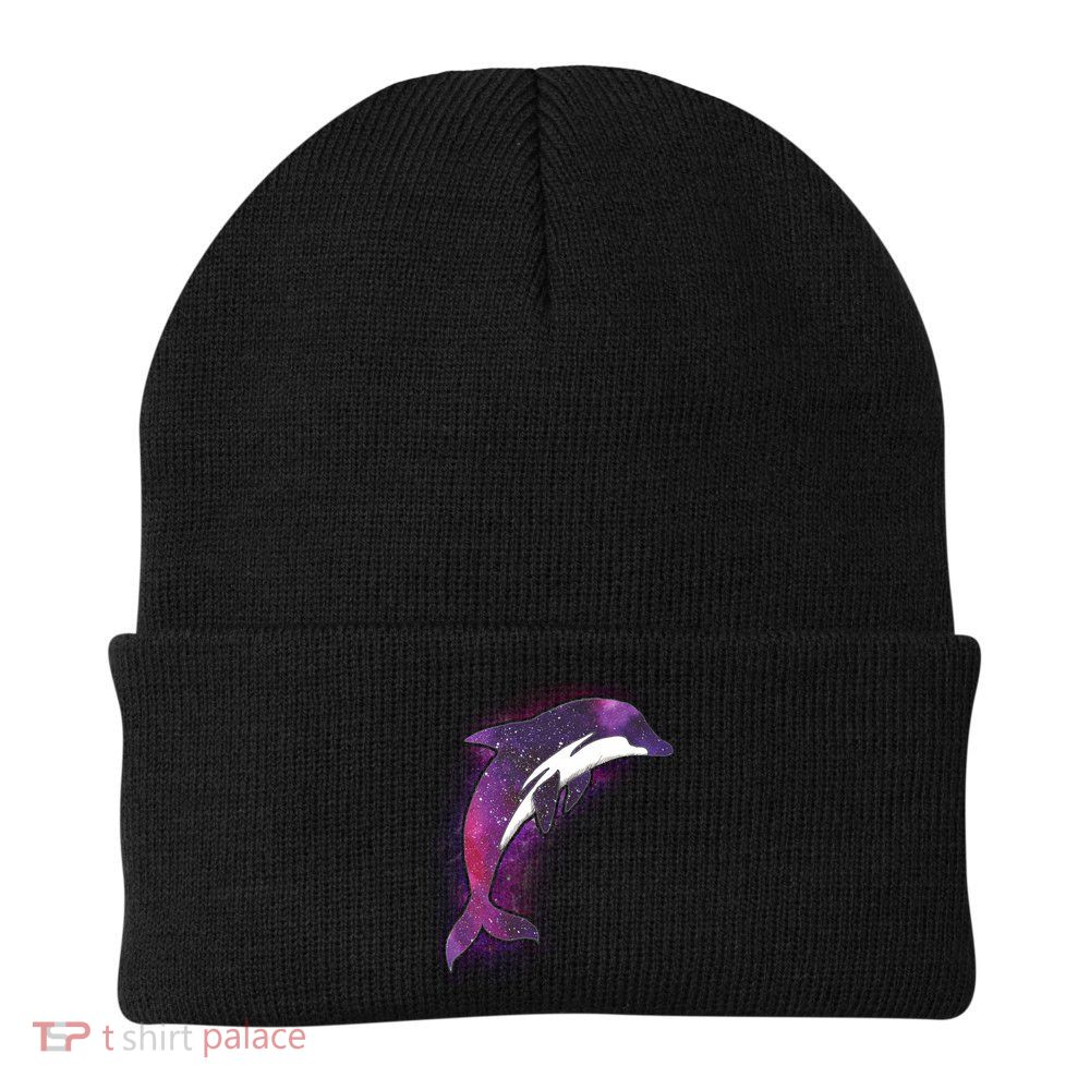 Galaxy Stars Dolphin Beanie