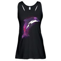 Galaxy Stars Dolphin Ladies Essential Flowy Tank