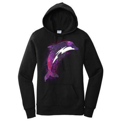 Galaxy Stars Dolphin Women's Pullover Hoodie