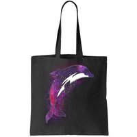 Galaxy Stars Dolphin Tote Bag