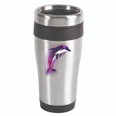Galaxy Stars Dolphin 16oz Travel Tumbler
