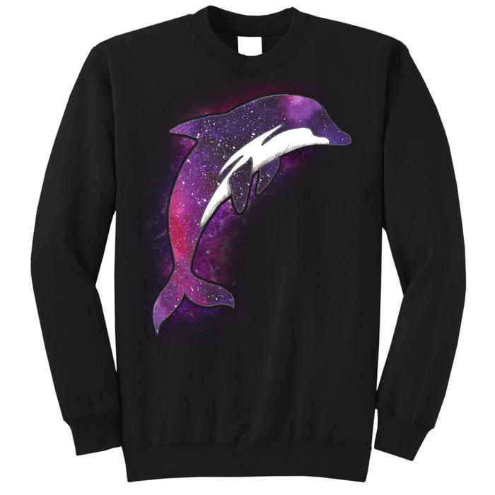 Galaxy Stars Dolphin Tall Sweatshirt