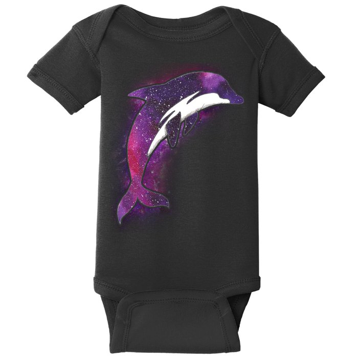 Galaxy Stars Dolphin Baby Bodysuit