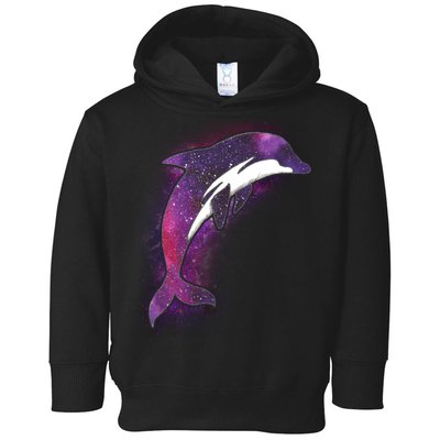 Galaxy Stars Dolphin Toddler Hoodie