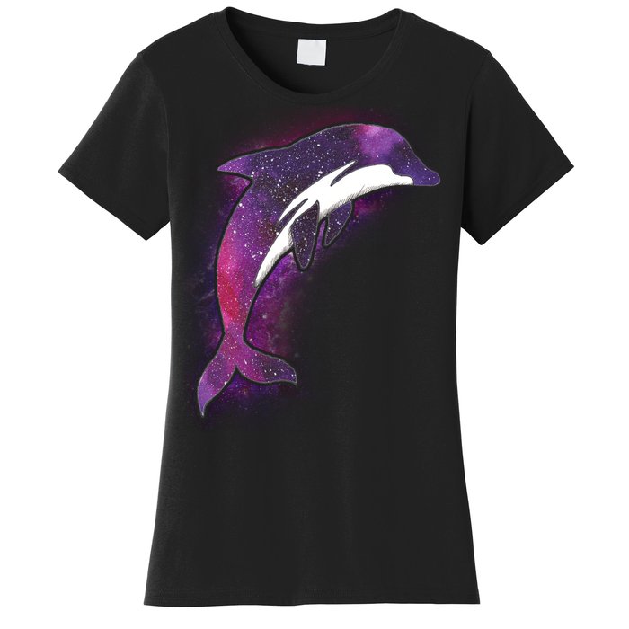 Galaxy Stars Dolphin Women's T-Shirt