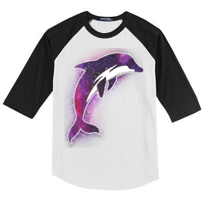 Galaxy Stars Dolphin Kids Colorblock Raglan Jersey