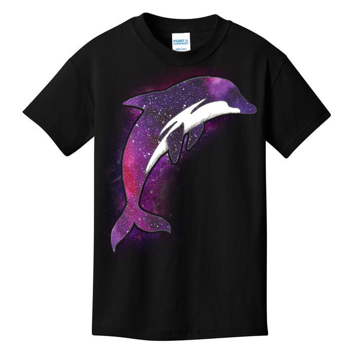 Galaxy Stars Dolphin Kids T-Shirt