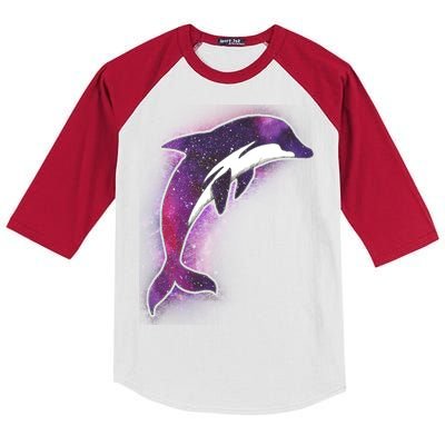 Galaxy Stars Dolphin Kids Colorblock Raglan Jersey