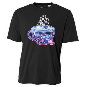 Galaxy Tea Cool Space Graphic Cooling Performance Crew T-Shirt