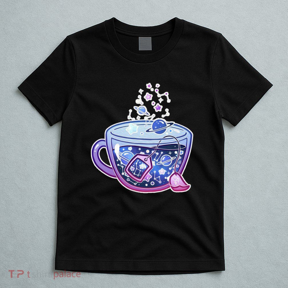 Galaxy Tea Cool Space Graphic T-Shirt