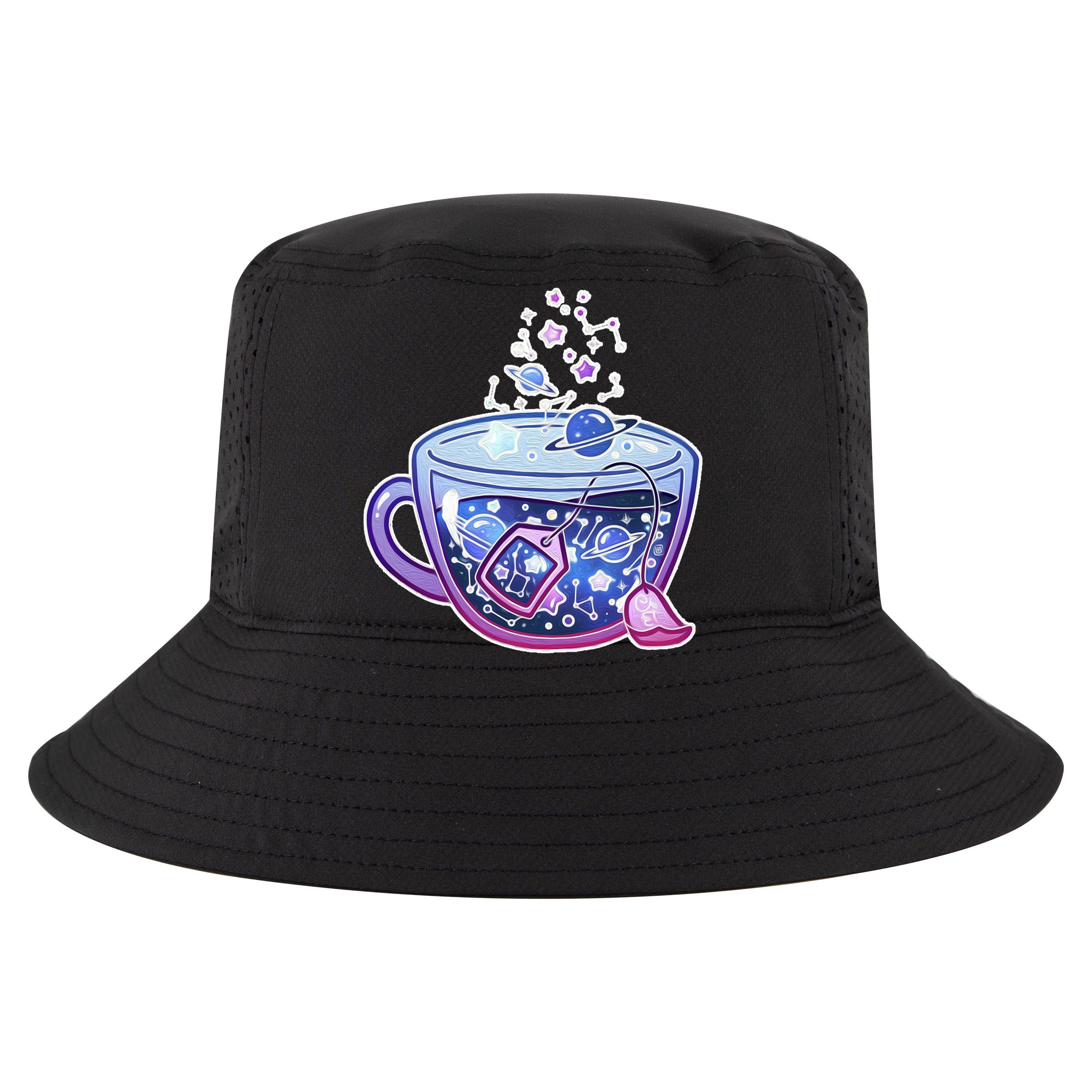 Galaxy Tea Cool Space Graphic Sustainable Bucket Hat