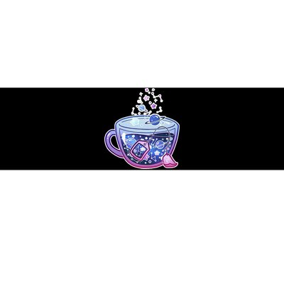 Galaxy Tea Cool Space Graphic Bumper Sticker