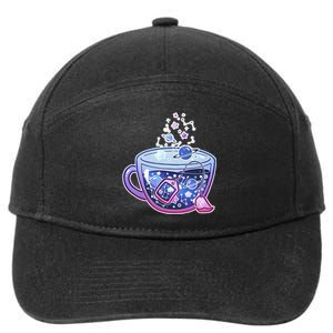 Galaxy Tea Cool Space Graphic 7-Panel Snapback Hat