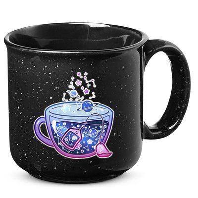 Galaxy Tea Cool Space Graphic 15oz Campfire Ceramic Mug