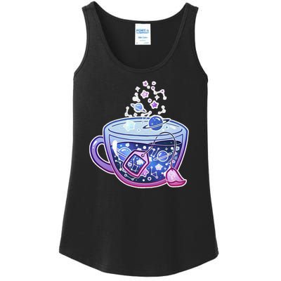 Galaxy Tea Cool Space Graphic Ladies Essential Tank