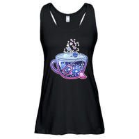 Galaxy Tea Cool Space Graphic Ladies Essential Flowy Tank