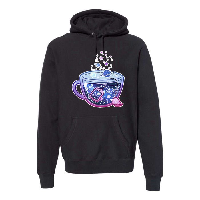 Galaxy Tea Cool Space Graphic Premium Hoodie