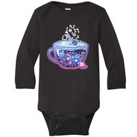 Galaxy Tea Cool Space Graphic Baby Long Sleeve Bodysuit