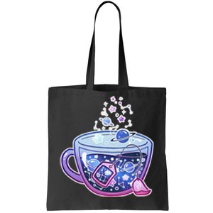 Galaxy Tea Cool Space Graphic Tote Bag