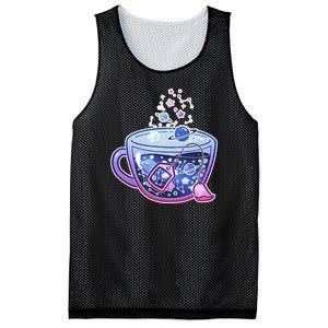 Galaxy Tea Cool Space Graphic Mesh Reversible Basketball Jersey Tank