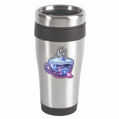 Galaxy Tea Cool Space Graphic 16oz Travel Tumbler
