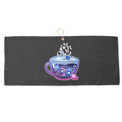 Galaxy Tea Cool Space Graphic Large Microfiber Waffle Golf Towel