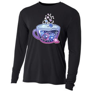 Galaxy Tea Cool Space Graphic Cooling Performance Long Sleeve Crew