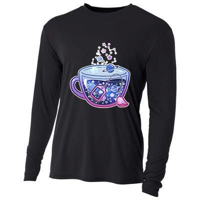 Galaxy Tea Cool Space Graphic Cooling Performance Long Sleeve Crew
