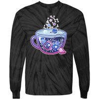 Galaxy Tea Cool Space Graphic Tie-Dye Long Sleeve Shirt