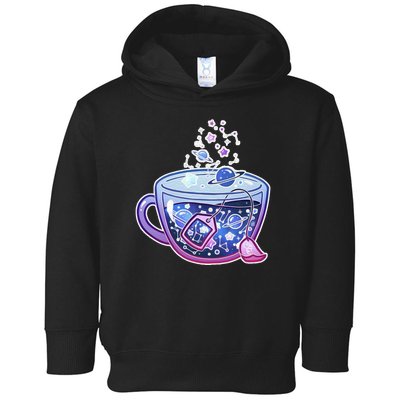 Galaxy Tea Cool Space Graphic Toddler Hoodie