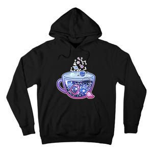 Galaxy Tea Cool Space Graphic Tall Hoodie