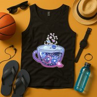 Galaxy Tea Cool Space Graphic Tank Top