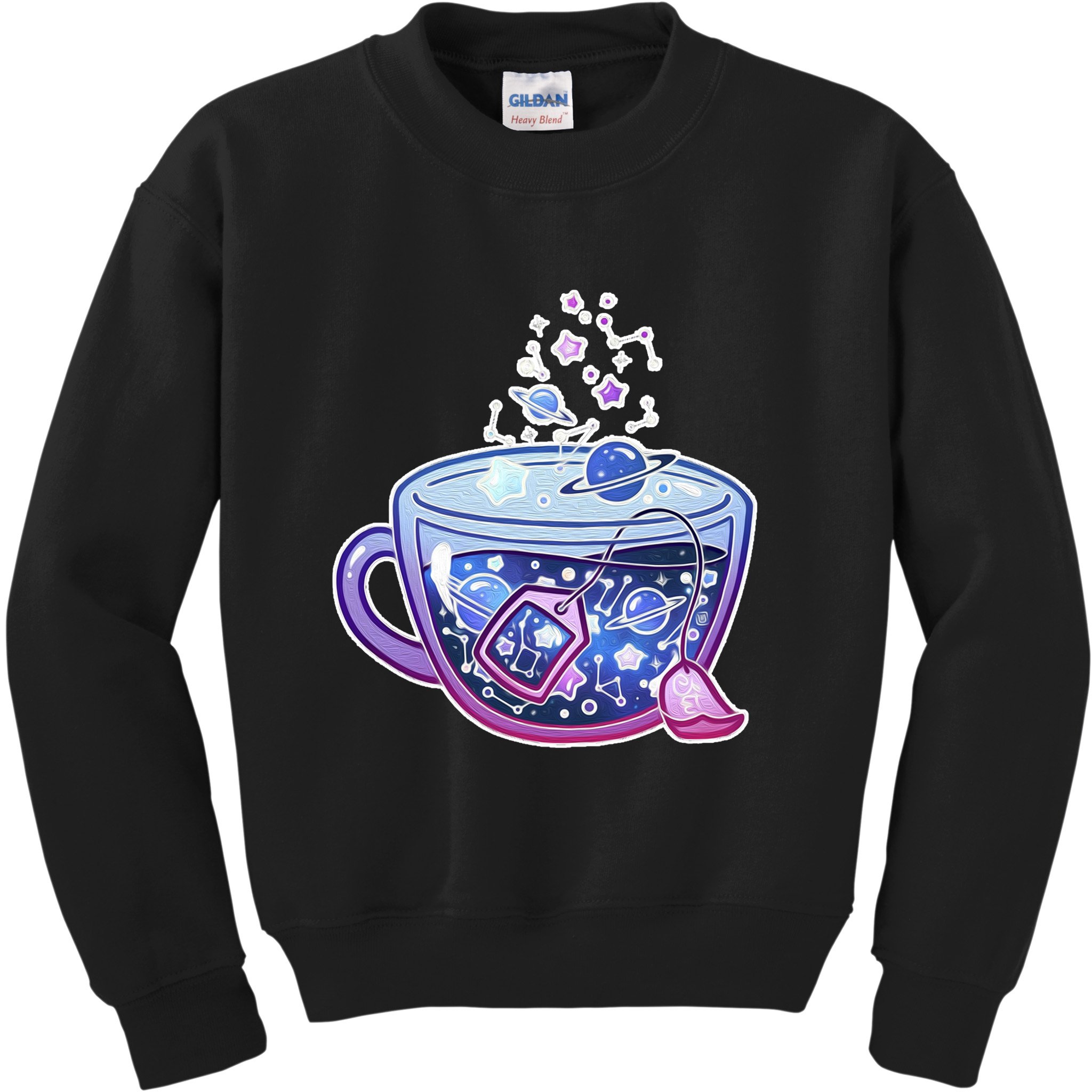 Galaxy Tea Cool Space Graphic Kids Sweatshirt