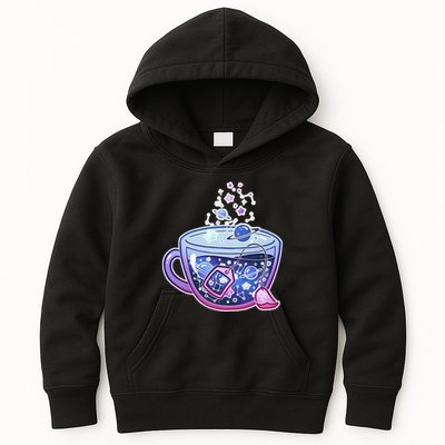 Galaxy Tea Cool Space Graphic Kids Hoodie