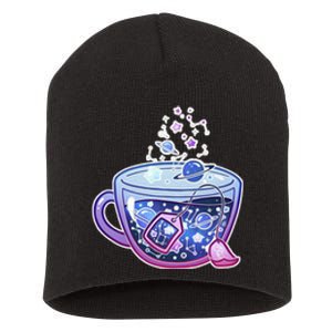 Galaxy Tea Cool Space Graphic Short Acrylic Beanie